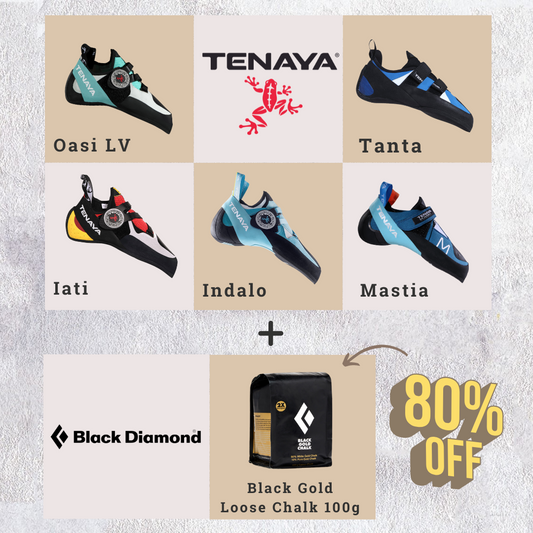 Tenaya +Black Diamond Black Gold Loose Chalk 100g Bundle