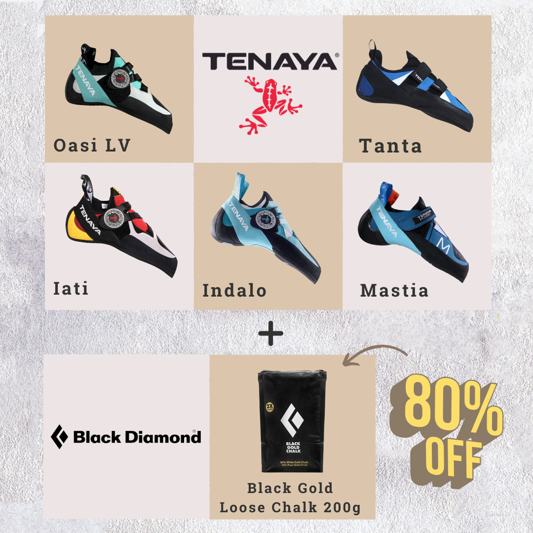 Tenaya + Black Diamond Black Gold Loose Chalk 200g Bundle