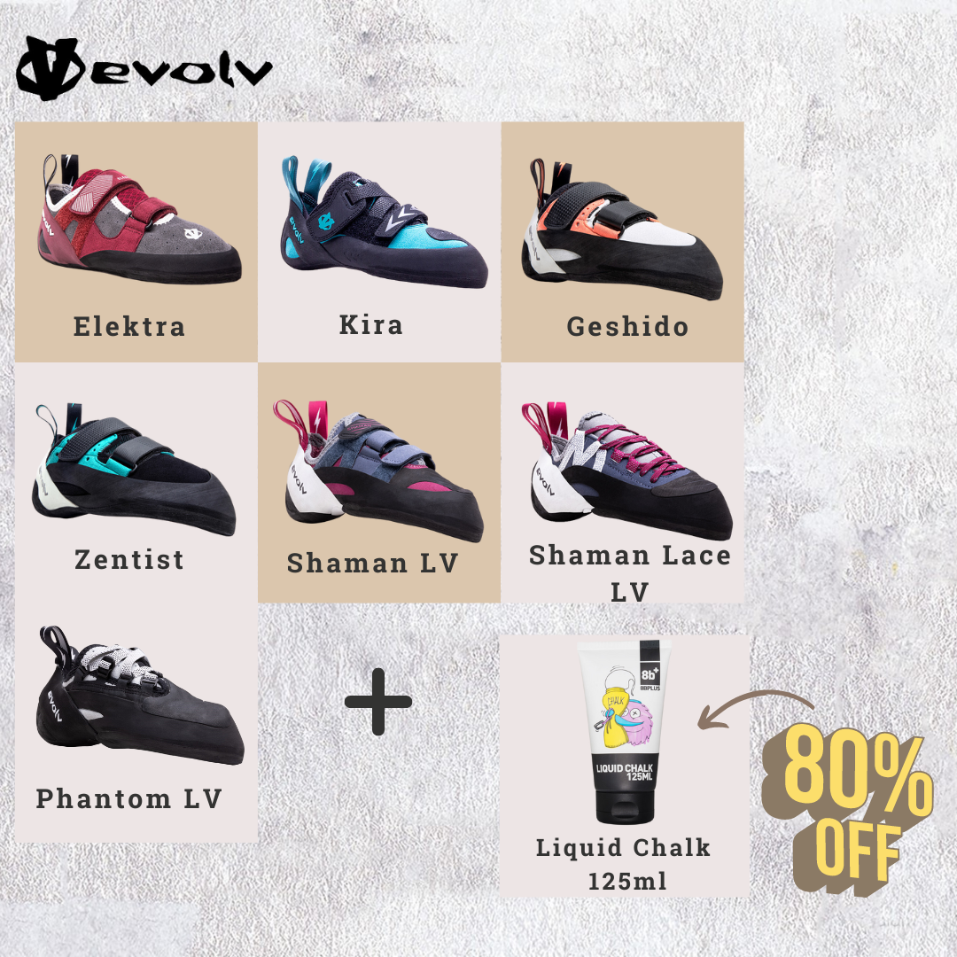 Evolv Women + 8BPlus Liquid Chalk Bundle