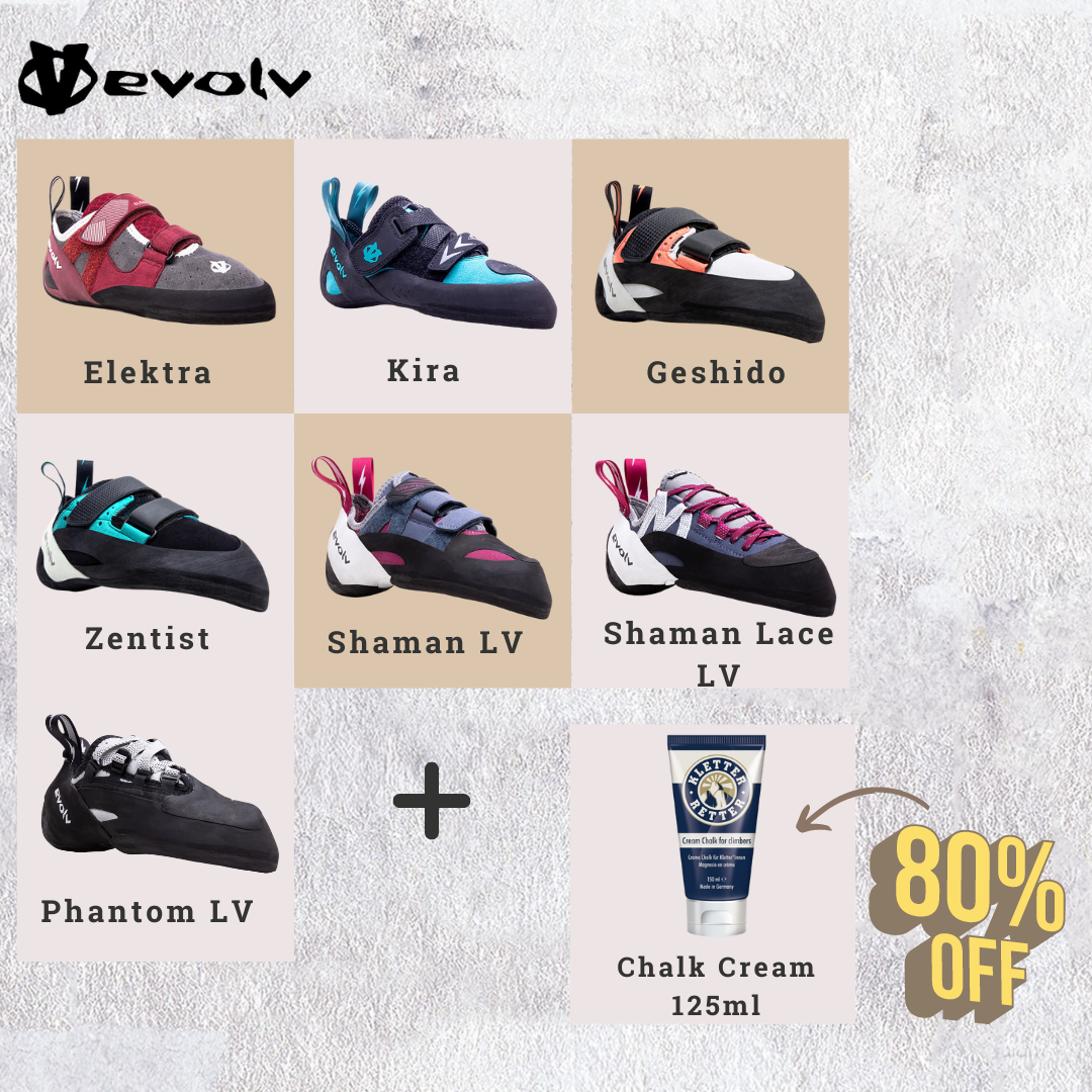 Evolv Women + Kletter Retter Cream Chalk Bundle