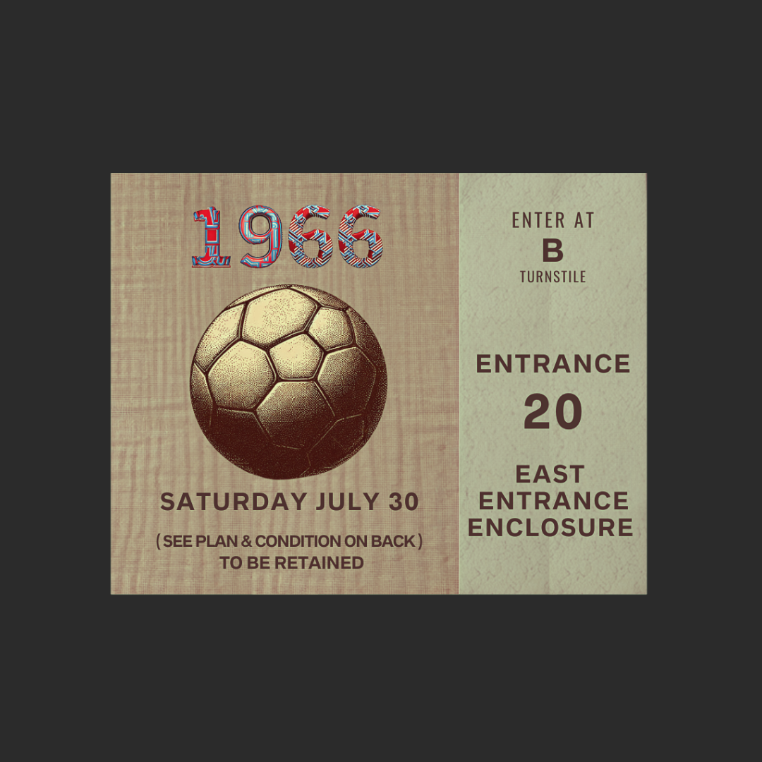 1966 Final Match Ticket T-shirt