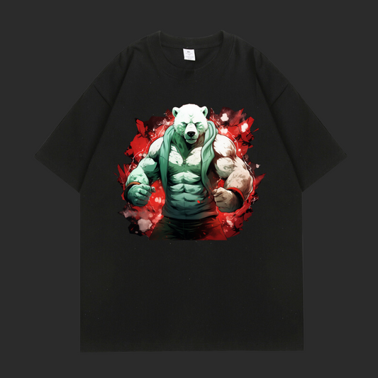 筋肉北極熊 T-shirt